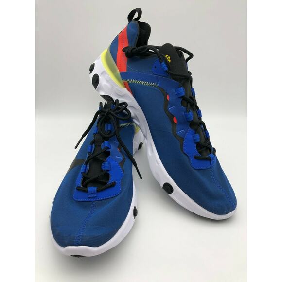 Nike React Element 55 Game Royal Blue Men's Sneakers BQ6166-403 Size 13 NEW - Picture 15 of 16